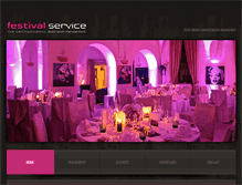 Tablet Screenshot of festivalservice.com
